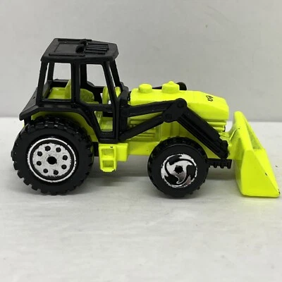 1991 Hot Wheels #103 Virtual Collection Tractor Fluorescent Yellow 1/64 Scale - Image 1 of 4