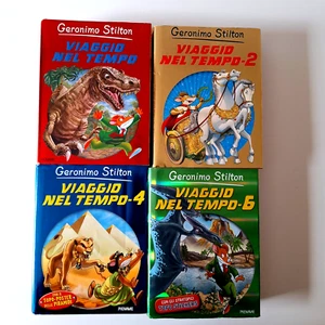 Geronimo Stilton Viaggio Nel Tempo books 1,2,4, and 6 - Picture 1 of 2