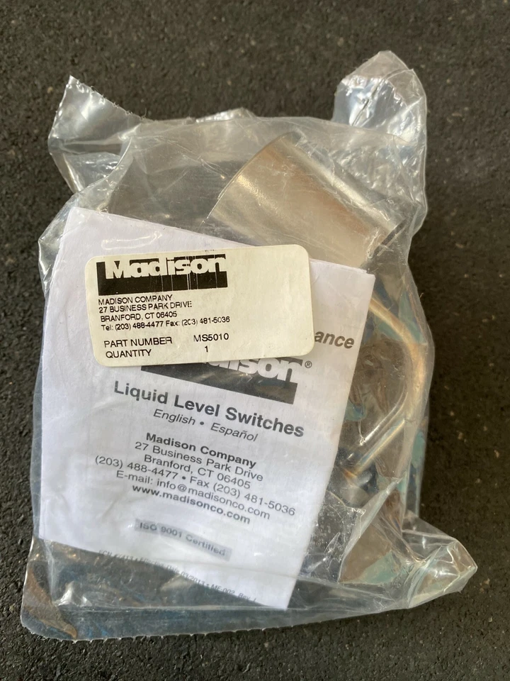MADISON MS5010 SPST Tank Liquid Level Switch Selectable 240VAC 300 psi - Image 1 of 2