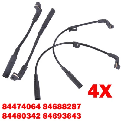 Sensor de desgaste de pastillas de freno delanteras traseras de 4 piezas para GMC Chevrolet Silverado 1500 XL HOT Foto 1 de 4