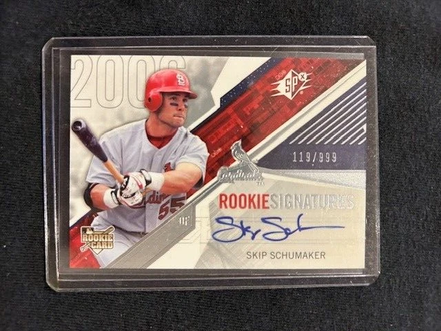 Skip Schumaker RC  Certified Autograph Card Signature Auto - Image 1 of 1