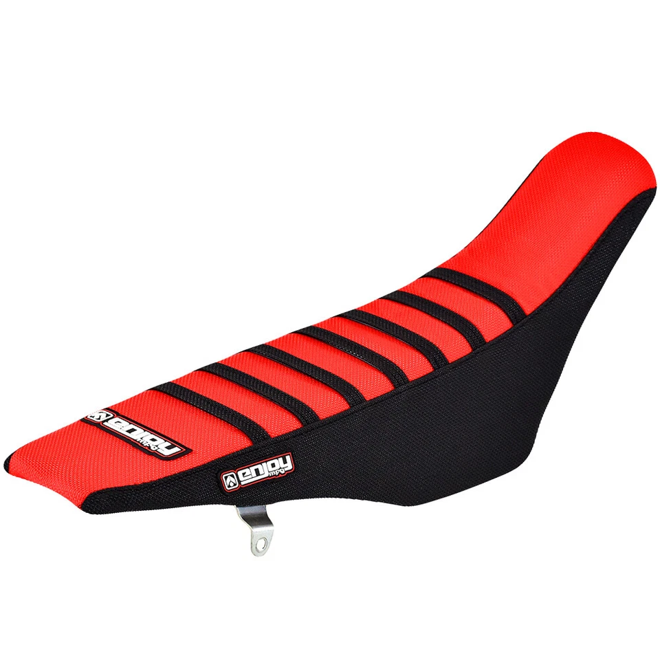 Cubierta de asiento con pinza Honda CRF 150 R 2007-2021 negro/rojo/negro costillas #50 Foto 1 de 4
