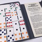 VINTAGE Dominoes by Cardinal 28 Pc Double 6 Vinyl Case With 16 Game Instructions