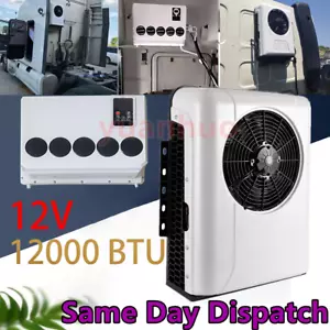 12V 12000 BTU RV Caravan Air Conditioner Kit Semi Truck Bus Car Vehicles AC Unit - Picture 1 of 12