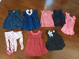 Girls 12-18 Months  Bundle pretty dresses Top  Next tights shorts - Picture 1 of 4