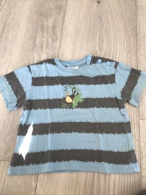 Baby T-Shirt - Impidimpi - Größe 74/80 - Blau Gestreift - Bild 1 von 4