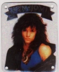 BON JOVI BRASSART METAL STUDDED  PATCH  Jon Bon Jovi rock singer music - Picture 1 of 1