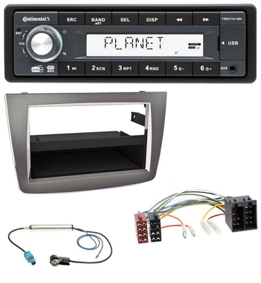 Continental MP3 AUX USB DAB 1DIN Autoradio für Alfa Romeo MiTo 955 08-14 ISO dun - Bild 1 von 4