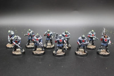 Warhammer 40k Necromunda Palanite Enforcer Patrol Gang Painted - Image 1 of 3