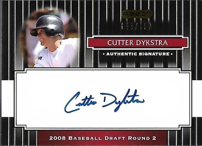 2008 Razor Signature Series Black #133 Cutter Dykstra Auto /199 - BB - Image 1 of 2