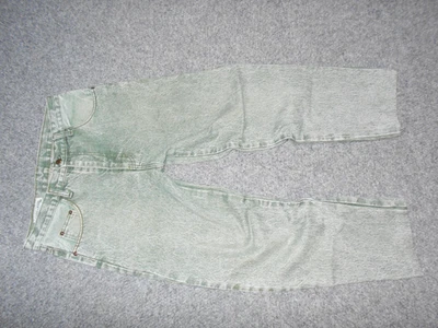 GUESS VTG EARLY 90'S MENS 30 FADED GREEN WASH JEANS                            - Image 1 of 4