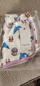 NEW Sovereign Code Girls 5t Treasures Lilac Shorts, Dolphin, Crab, Shell Design - Picture 1 of 2