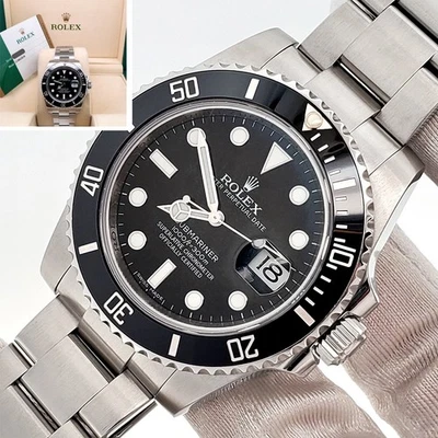 Rolex Submariner Date 2015 40 mm reloj de acero 116610LN caja papeles Foto 1 de 4