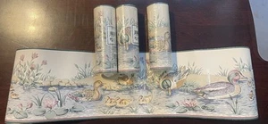 4 Vintage Wallpaper Border Rolls Of Duck Geese Mallard 4 Yrd Per Roll Nature New - Picture 1 of 4