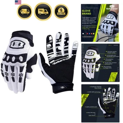 Cycling Gloves Bicycle Motorcycle MX MTB Racing Touch Screen Full Finger Gloves - Image 1 of 4