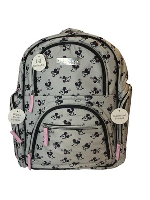 ¡Nuevo! Mochila Bolsa de Pañales Disney Baby MINNIE MOUSE 14 Bolsillos. Bolsillo aislante Foto 1 de 4