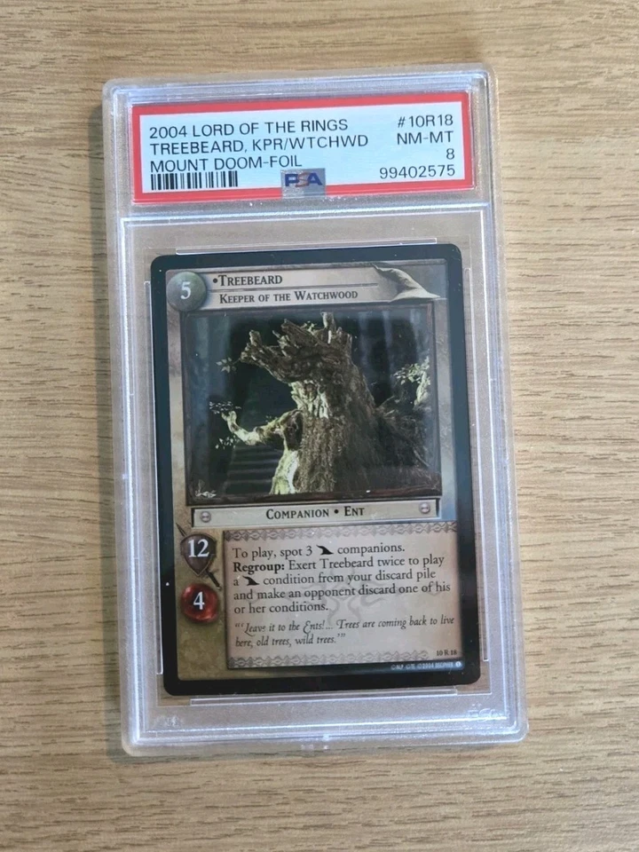 LOTR TCG FOIL Treebeard, Keeper Of The Watchwood 10R18 PSA 8 NM/M - Image 1 of 1