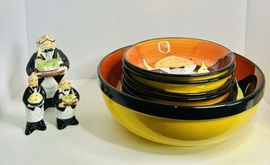 Tracy Flickinger Dinner is Served Pasta Bowl Set, Salt & Pepper & Cheese Shakers - Picture 1 of 24