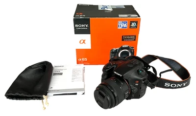 Sony Alpha SLT-A65V 24.3MP Digitalkamera in OVP mit DT 18-55mm Sam II Objektiv - Bild 1 von 4