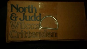 1000-, 1.5" , Metal , welded "D" rings . Cadmium color. , North & Judd - Picture 1 of 3