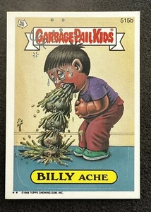Topps Garbage Pail Kids 1988 #515b Billy Ache - Imagen 1 de 2