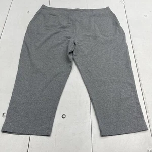 Sahalie Heather Gray Cropped Capri Sweatpants Women's Size 2X - Picture 1 of 9