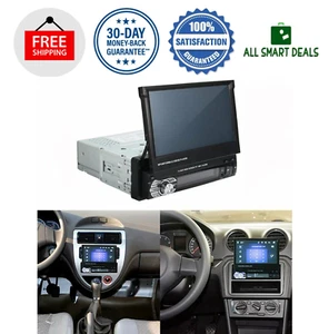 Radio Para Auto Con Pantalla 1 Din Sencillo Pantalla Tactil Bluetooth FM AUX - Picture 1 of 12