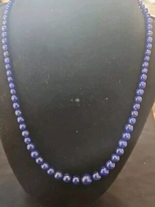 DTR Jay King MINE FUNDE 925 Sterlingsilber Lapislazuli Perlenkette 20 Zoll - Bild 1 von 7