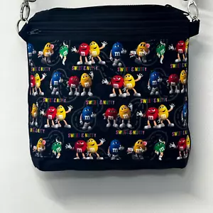 Borsa a tracolla M&M's Sweet and Nutty Purs fatta a mano in USA tracolla regolabile - Foto 1 di 8