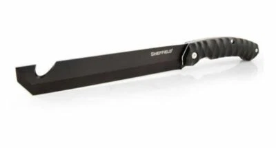 Cuchillo Machete Sheffield Fletcher Tanto 9" Hoja Táctica 15" Longitud con Funda Foto 1 de 4