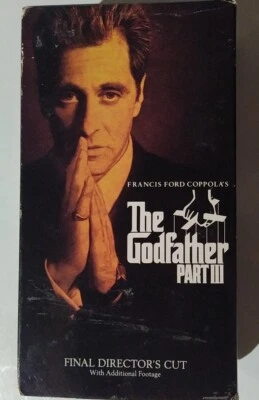 The Godfather Part III (VHS, 1991, 2-Tape Set) Final Directors Cut Al Pacino  - Image 1 of 4