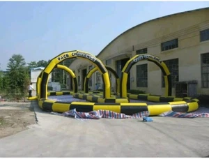 22x12m Commercial Inflatable Race Track Go Kart Sport Game With Air Blower - Picture 1 of 17