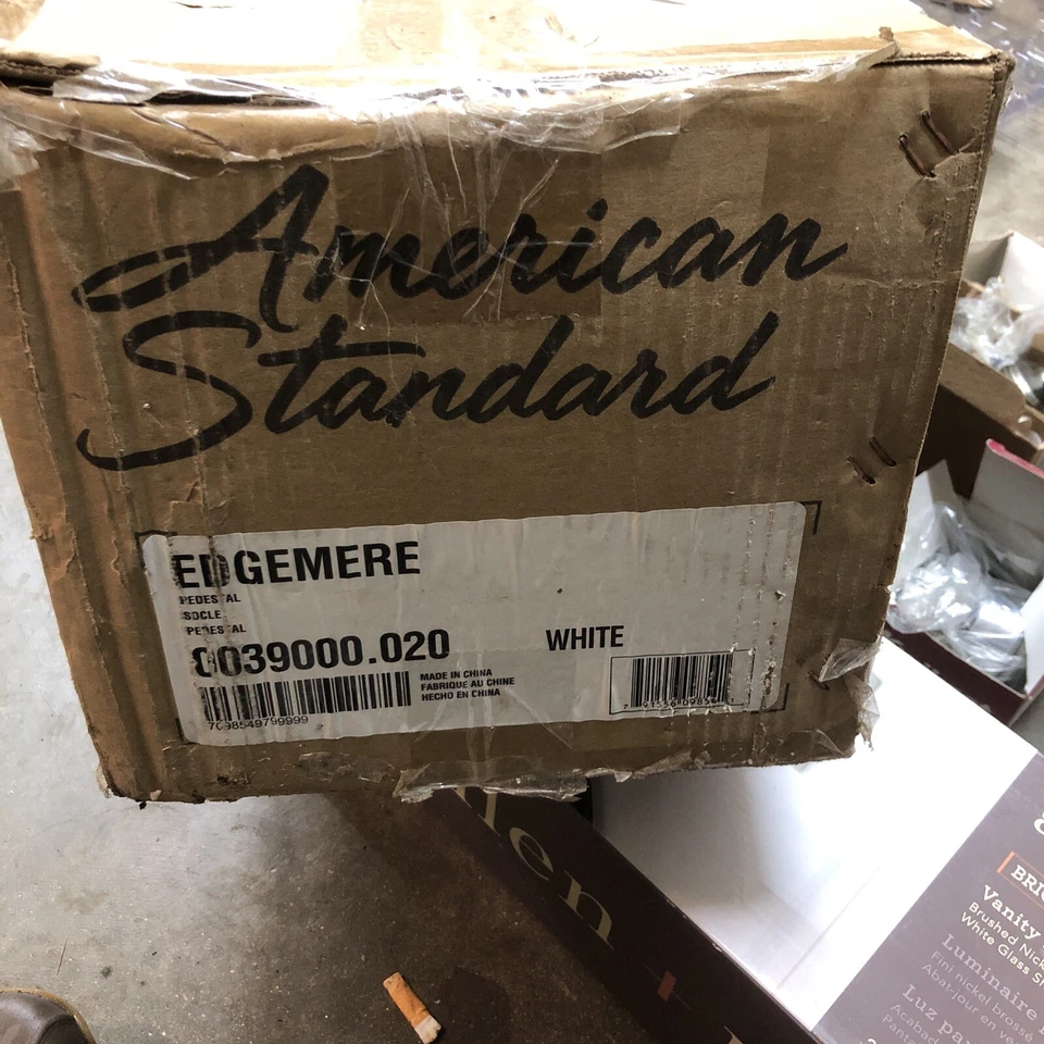 American Standard 0039000.020 Pedestal Base Only (Sink Sold Separate) - White - Image 1 of 1