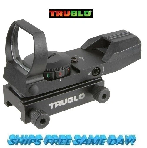 Truglo Dual Color Open Red-Dot Sight, 5 MOA Reticle Matte NEW! # TG8370B - Image 1 of 4