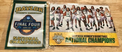 Baylor Lady BEARS Basketball 2019 National Champions Banner, Poster and Puzzle Cover