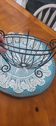 Wrought Iron Wire Fruit Basket Cover