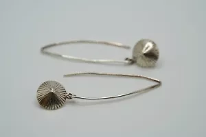 Pendientes colgantes vintage de plata de ley 4,8 cm P1 - Imagen 1 de 7