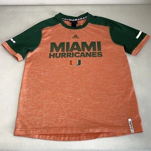 Camiseta Miami Hurricanes Adidas Climalite Juvenil Talla L 14/16 Camisa Manga Corta - Imagen 1 de 9