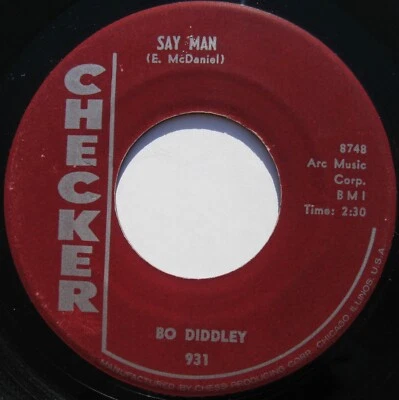 BO DIDDLEY 45 on Checker "SAY MAN" Nice VG+ - Image 1 of 2