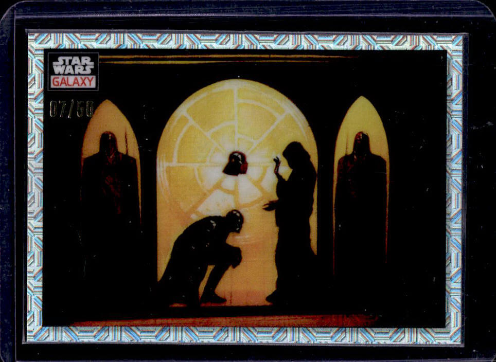 2023 Topps Star Wars Galaxy Chrome Becoming Sith Mojo Refractor #07/50