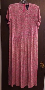 Positive Attitude Womens Dress Petite Floral Multi Pinks And Creams - Picture 1 of 5