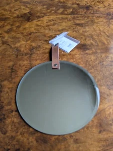 Brand New with Tags Dunelm Small Round Hanging Mirror on Strap - Picture 1 of 1