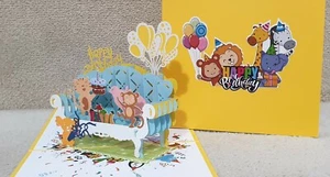 Luxuriöse 3D Pop Up HAPPY BIRTHDAY KARTE. - Bild 1 von 4