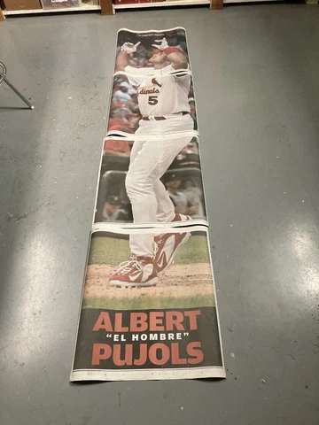Albert Pujols 2006 St. Louis Post-Dispatch 4 Part El Hombre 8 Foot Poster Cover