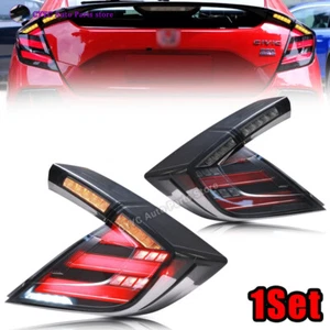 LH&RH LED Smoke Tail Lights For Honda Civic Hatchback Type R 2016-2021 - Picture 1 of 9