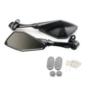 2pcs Motorcycle Side Mirrors RearView Mirror For Kawasaki Ninja 300 ZX 6R 636 - Foto 1 di 9