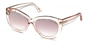 Tom Ford Diane-02 TF577 72Z Crystal Pink Cat Eye Plastic Frame 56-19-140 sd* - Picture 1 of 3