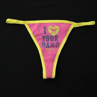 NOVA Calcinha Tanga Victoria's Secret VINTAGE ROSA Padrão Raro Cordão V XS X-PEQUENA - Imagem 1 de 4