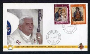 23844) Vatican 2005 FDC 'Geocover' Benedict XVI IN Bari Italy - Picture 1 of 1