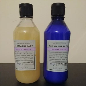 LAVENDER VANILLA HYDRATING Shampoo & Conditioner Bath & Body Works 10oz Lot of 2 - Picture 1 of 3